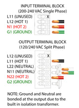 Load image into Gallery viewer, 6KVA And 10KVA Hardwire Diagram With Bonding Jumper
