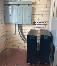 Load image into Gallery viewer, (2) Battery Backup Power 10KVA 15KVA 20KVA 120208Y 3 Phase UPS Protecting Multiple Critical Load Electrical Panels