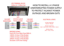 Load image into Gallery viewer, How To Setup Install Wire A 3 Phase UPS Uninterruptible Power Supply