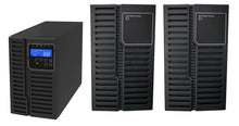 Load image into Gallery viewer, 1 kVA / 900 Watt DSP Tower UPS (Uninterruptible Power Supply) And Power Conditioner For Sensitive Electronics With 2 External Battery Packs