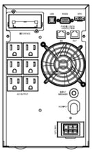 Load image into Gallery viewer, 1 kVA / 900 Watt DSP Tower UPS (Uninterruptible Power Supply) And Power Conditioner For Sensitive Electronics Back Side