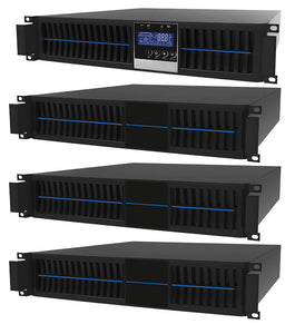 1 kVA / 900 Watt Convertible Rack Mount/Tower UPS (Uninterruptible Power Supply) And Power Conditioner For Sensitive Electronics With 3 External Battery Packs