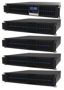 2 kVA / 1,800 Watt Digital Convertible Rack Mount/Tower Battery Backup UPS And Power Conditioner With 4 External Battery Packs