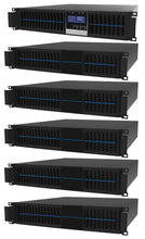 Load image into Gallery viewer, 3 kVA / 2,700 Watt Convertible Rack Mount/Tower UPS (Uninterruptible Power Supply) And Power Conditioner For Sensitive Electronics With 5 External Battery Packs
