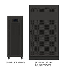 Load image into Gallery viewer, 30 kVA / 30 kW Advanced Digital 3 Phase Battery Backup Uninterruptible Power Supply (UPS) And Power Conditioner With 1 External Battery Cabinet
