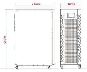 30 kVA / 30 kW Advanced Digital 3 Phase Battery Backup Uninterruptible Power Supply (UPS) And Power Conditioner Dimensions