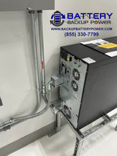 Load image into Gallery viewer, 6KVA 10KVA BBP UPS On Unistrut In Facility Providing Backup Power To Electrical Sub Panel - Back
