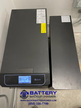 Load image into Gallery viewer, BBP-ADV 3 Phase 120/208Y UPS 15KVA 20KVA With Extended Backup Time External Battery Pack Connected Top View Of LCD In Backup Power Double Conversion Online
