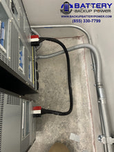 Load image into Gallery viewer, BBP-ADV 3 Phase 120/208Y UPS 15KVA 20KVA With Extended Backup Time External Battery Pack Connected Top Down Connection View
