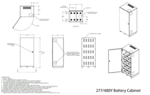 60KVA/120KWH Regen Compatible Elevator & Lighting Battery Backup System (UL924)