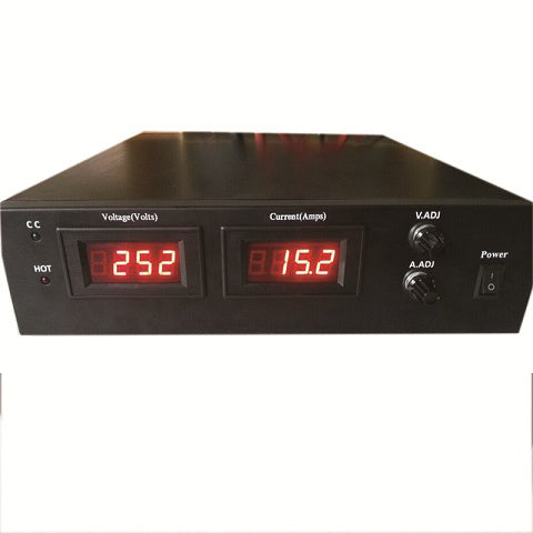 3.6KW 208-240 VAC 60 Hz Input 0-12 VDC 0-300 A, Adjustable Power Supply