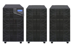 10 kVA / 10,000 Watt N+1 Digital Tower Battery Backup UPS And Power Conditioner With 2 External Battery Packs