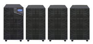10 kVA / 10,000 Watt N+1 Digital Tower Battery Backup UPS And Power Conditioner With 3 External Battery Packs