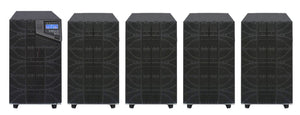 10 kVA / 10,000 Watt N+1 Digital Tower Battery Backup UPS And Power Conditioner With 4 External Battery Packs