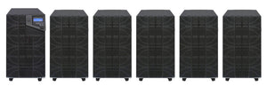 10 kVA / 10,000 Watt N+1 Digital Tower Battery Backup UPS And Power Conditioner With 5 External Battery Packs