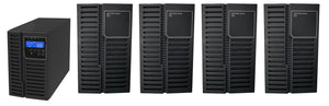 1 kVA / 900 Watt DSP Tower UPS (Uninterruptible Power Supply) And Power Conditioner For Sensitive Electronics With 4 External Battery Packs