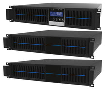 Load image into Gallery viewer, 2 kVA / 1,800 Watt Convertible Rack Mount/Tower UPS (Uninterruptible Power Supply) And Power Conditioner For Sensitive Electronics With 2 External Battery Packs
