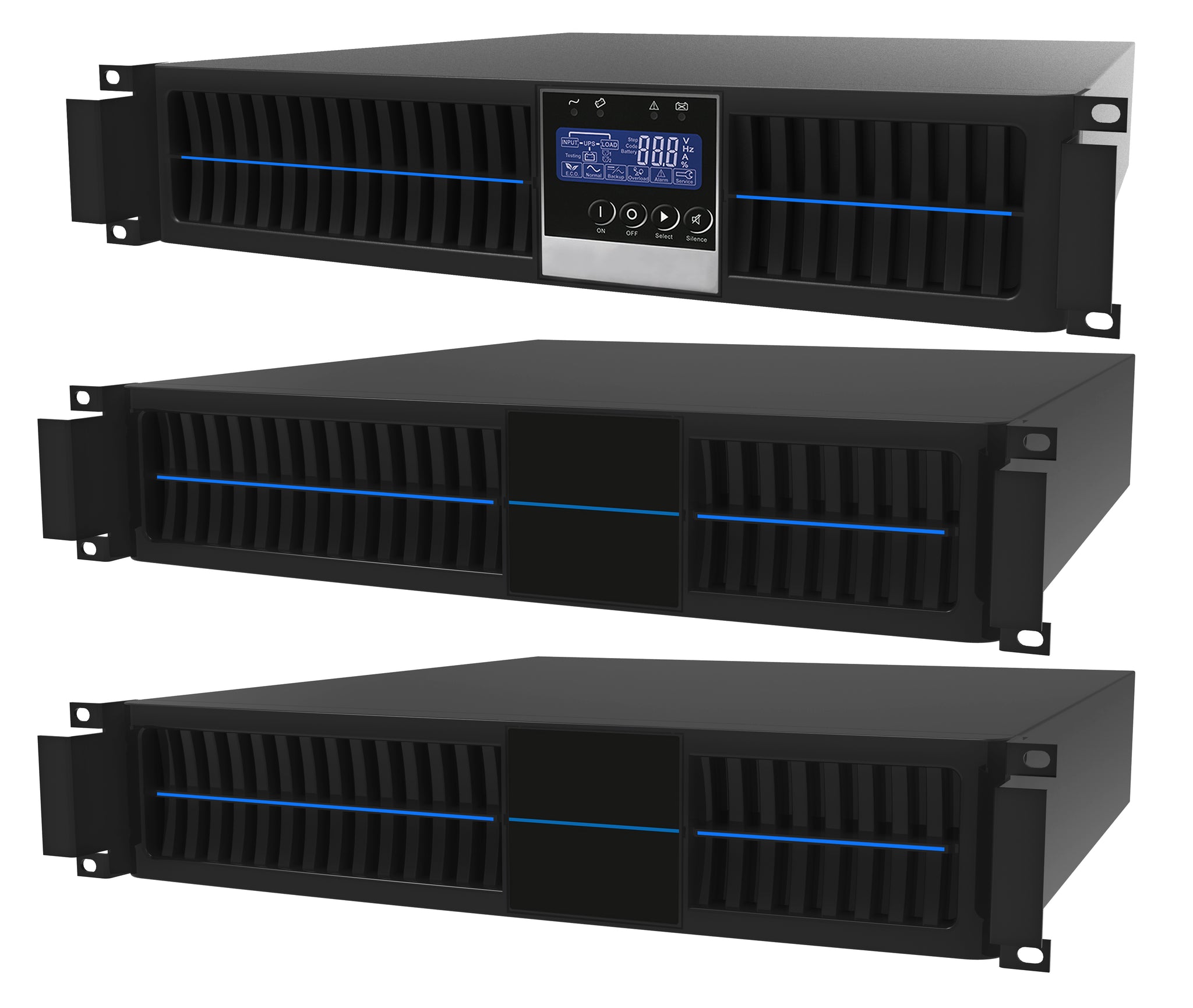 3 kVA / 2,700 Watt Rack Mount Power Conditioner & Battery Backup UPS ...