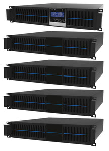 1 kVA / 900 Watt Convertible Rack Mount/Tower UPS (Uninterruptible Power Supply) And Power Conditioner For Sensitive Electronics With 4 External Battery Packs