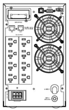 Load image into Gallery viewer, 2 kVA / 1,800 Watt DSP Tower UPS (Uninterruptible Power Supply) And Power Conditioner For Sensitive Electronics Back Side
