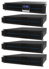 Load image into Gallery viewer, 2 kVA / 1,800 Watt Digital Convertible Rack Mount/Tower Battery Backup UPS And Power Conditioner With 4 External Battery Packs
