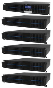2 kVA / 1,800 Watt Digital Convertible Rack Mount/Tower Battery Backup UPS And Power Conditioner With 5 External Battery Packs