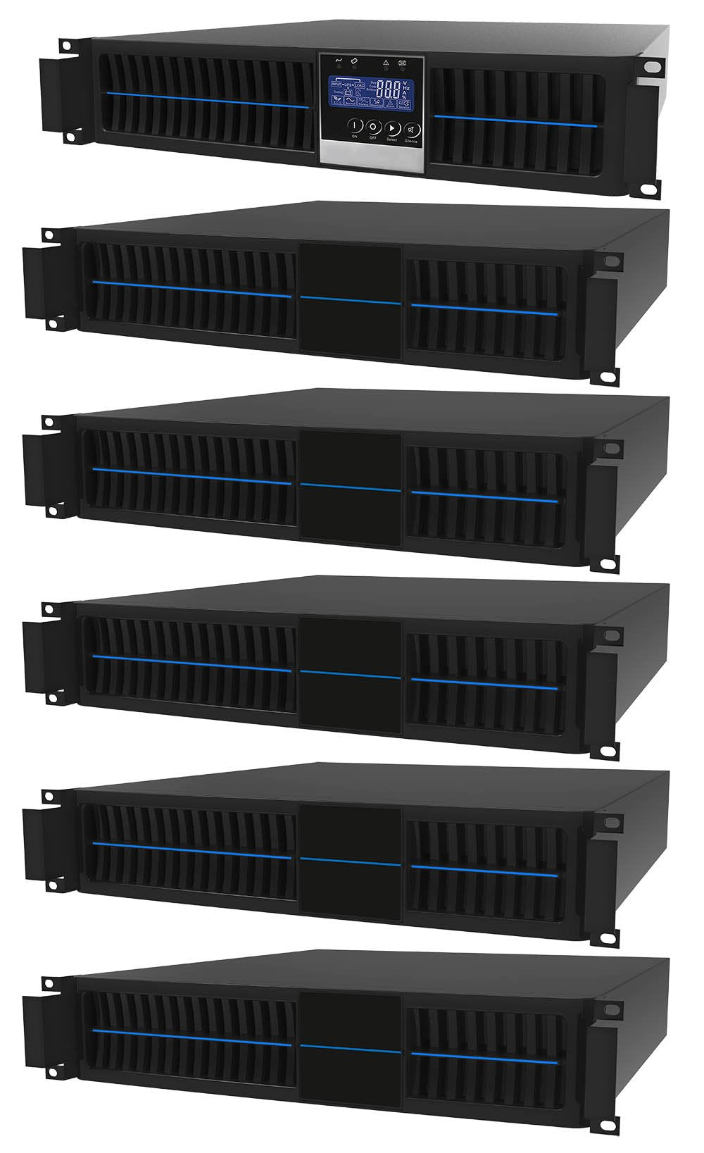 3 kVA / 2,700 Watt Rack Mount Power Conditioner & Battery Backup UPS ...