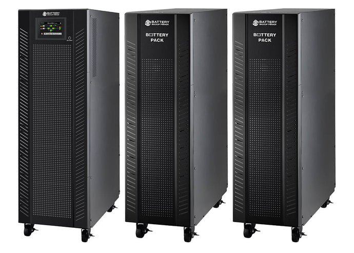 15 kVA / 15 kW 3 Phase Power Conditioner, Voltage Regulator, & Battery Backup UPS