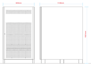 External Battery Cabinet For Advanced Digital 30 KVA To 40 KVA 3 Phase Systems