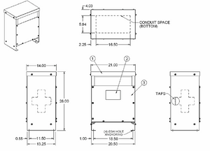 20KVA 3 Phase 208Y/120 Primary 480Y/277 Secondary Transformer