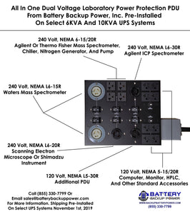 Power Conditioner & Battery Backup UPS For Lab ICP-MS Or ICP-OES Instruments