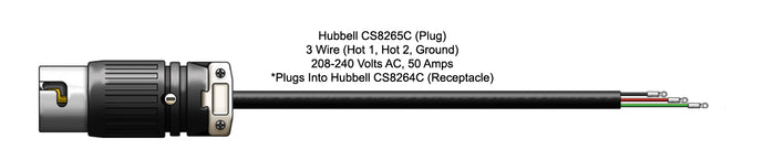 Hubbell CS8265C (Plug) Power Cord