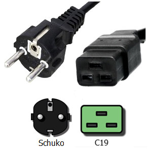 IBX-26141-X Schuko To C19 Plug Adapter