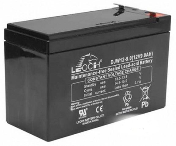 Leoch DJW12-9 Battery - 12 VDC 9 AH