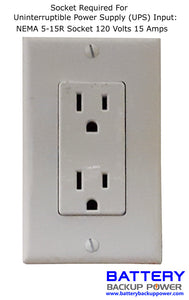 Standard Socket - NEMA 5-15R Socket 120 Volts 15 Amps