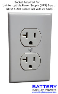 Non-Standard Socket - NEMA 5-20R Socket 120 Volts 20 Amps