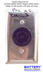 Non-Standard Socket - NEMA L5-30R Socket 120 Volts 30 Amps