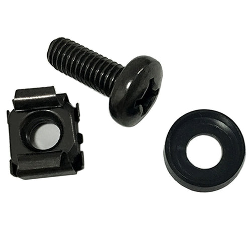 60-Pack M6 x 16mm Screws and Cage Nuts For Mounting Equipment In Server Racks
